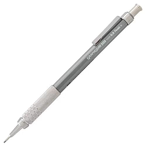 Pentel GraphGear 500 Mechanical Drafting Pencil 0.9mm | Bold Line, Gray Barrel for Professionals & Enthusiasts thumbnail 1