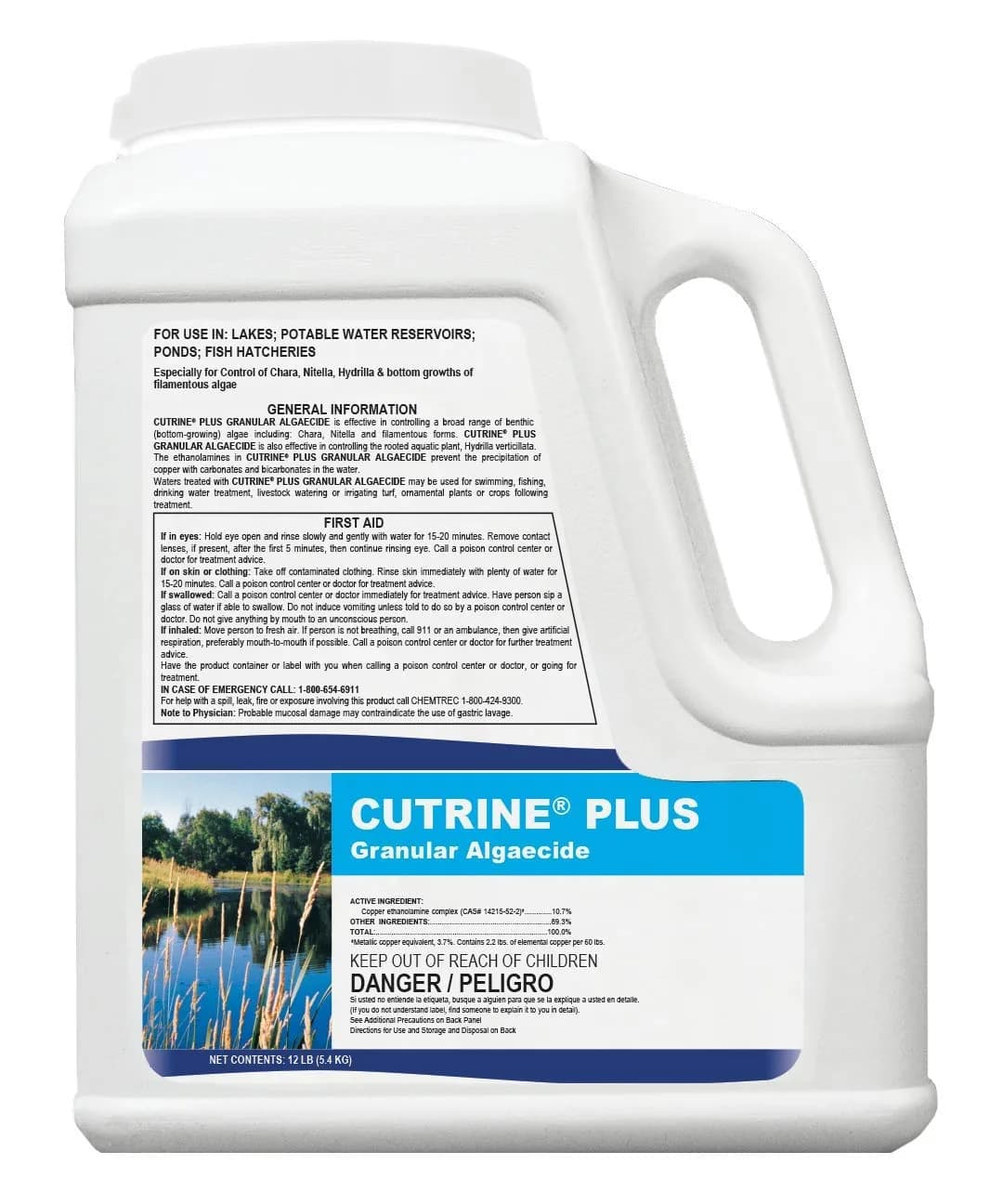 APPLIED BIOCHEMISTS Cutrine-Plus Granular Algaecide 12 lbs | Effective algae control for pools & ponds — No Color