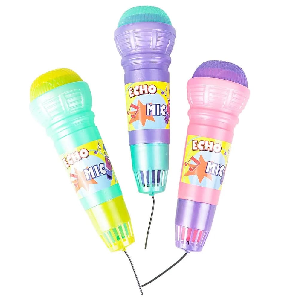 Rhode Island Novelty 10 Inch Echo Microphone Toy | Fun for Kids Ages 5+ — Multicolor