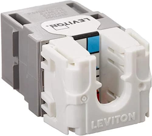 Leviton Extreme Quick Port Connector, 25-Pack, Gray | TIA/EIA Category 6 Certified thumbnail 3