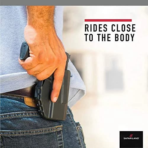 Safariland 6378 ALS Concealment Paddle & Belt Loop Holster | Fits Sig Sauer P229, Black, Right Hand thumbnail 4
