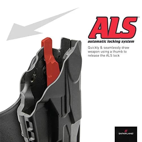 Safariland 6378 ALS Concealment Paddle & Belt Loop Holster | Fits Sig Sauer P229, Black, Right Hand thumbnail 3