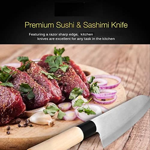 Happy Sales Santoku Knife 16.5cm | Japanese Stainless Steel Kitchen Knife thumbnail 3