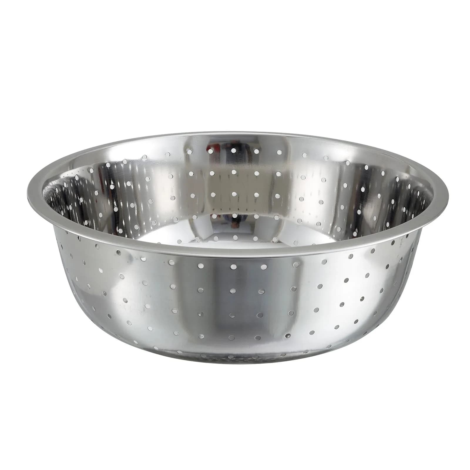 Winco Stainless Steel Chinese Colander 15" | Durable, Rust-Resistant Kitchen Essential — 15"