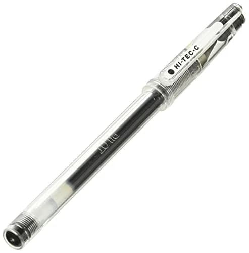 Pilot Hi-Tec-C 04 Gel Ballpoint Pen, Fine Point Black, 0.4mm (0.016in) | Smooth Ink Flow thumbnail 1