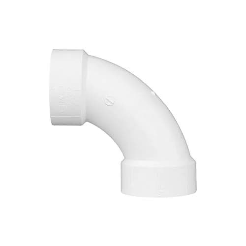 Charlotte Pipe 3" Long Sweep PVC DWV Pipe Fitting - 1/4" Bend, Schedule 40, White | Non-Pressure Drain, Waste, Vent thumbnail 5