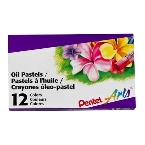 Pentel Arts Oil Pastels 12 Color Set (PHN-12) 0.44 kg (0.97 lb) | Certified AP Non-Toxic thumbnail 3