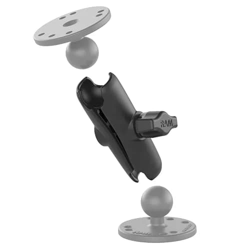 RAM MOUNTS Medium Double Socket Arm for B Size 1" Balls | Adjustable Marine-Grade Aluminum Mount (70-120c) thumbnail 3
