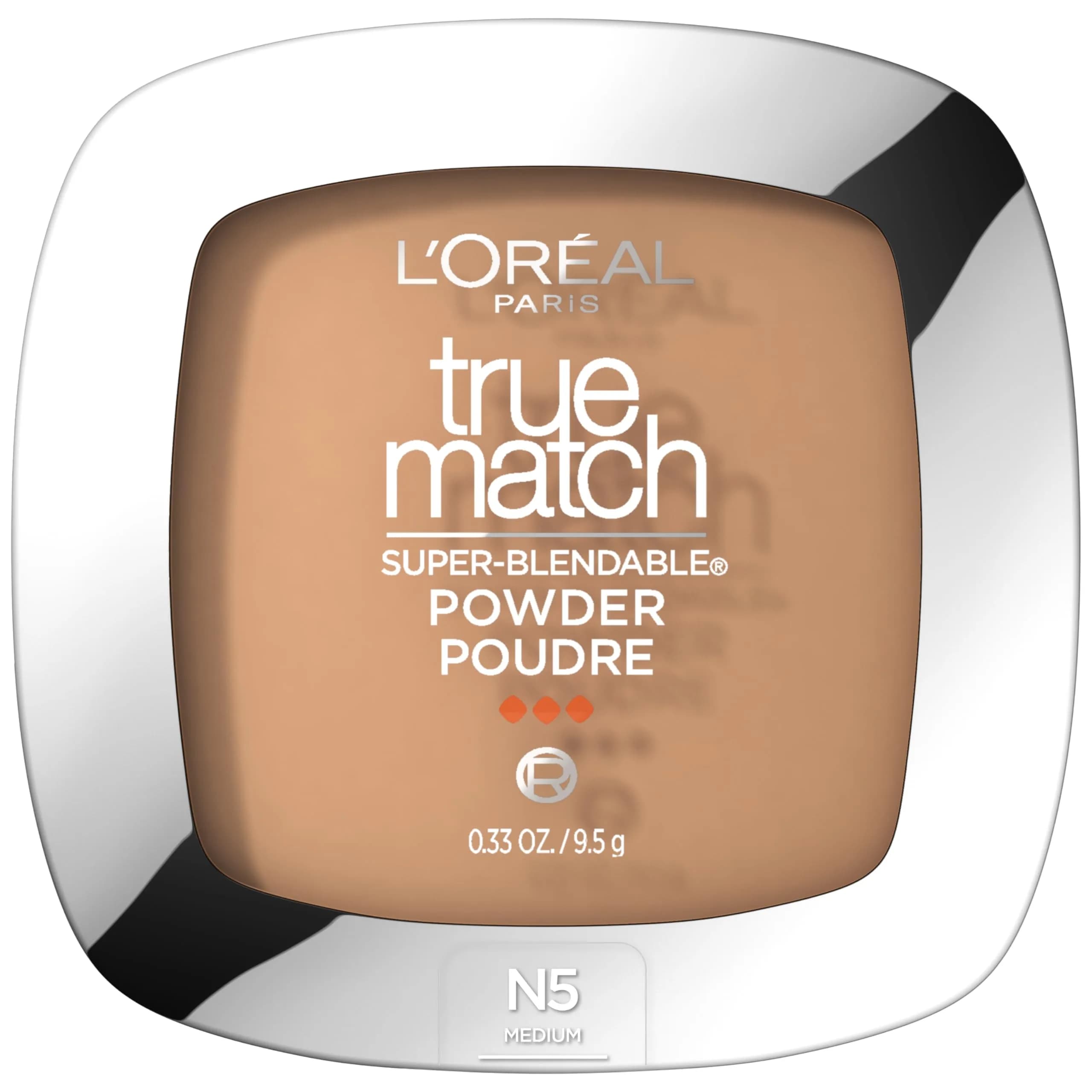 L'Oreal Paris True Match Super Blendable N5 Medium Oil-Free Powder Foundation | For Natural Finish — N5 Medium