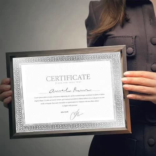 Geographics Award Certificate Paper - Silver Foil Flourish Border 12 Sheets (8.5 x 11 in) thumbnail 4