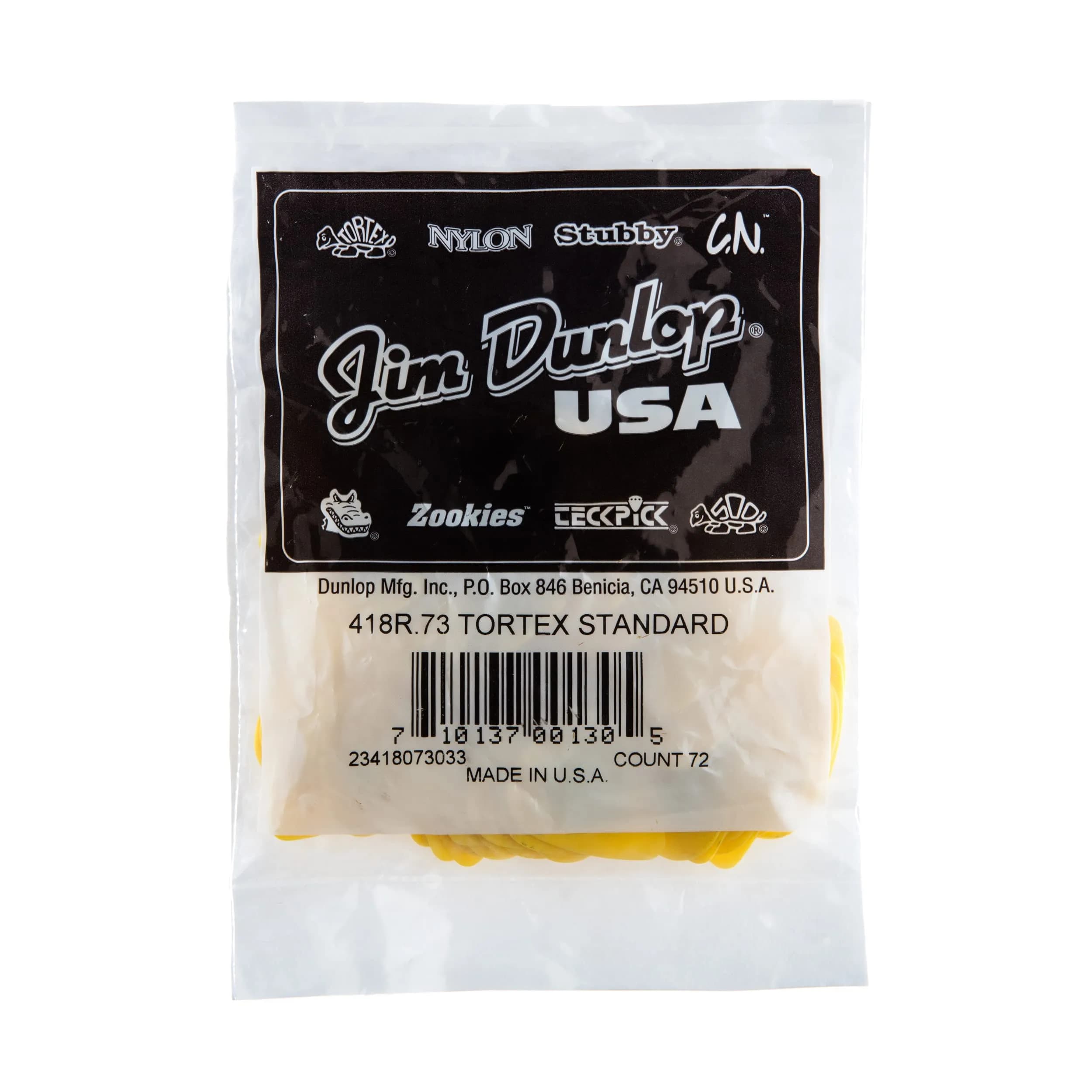 Jim Dunlop Tortex Standard Guitar Picks 0.73mm (72-Pack) | Bright Snappy Attack - view 9