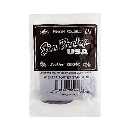 Jim Dunlop Tortex Standard Guitar Picks 1.14mm Purple | 72 Pack thumbnail 9