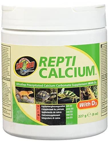 Zoo Med Reptile Calcium with Vitamin D3 Powder 227 g (8 oz) | Essential for Reptile Bone Health thumbnail 1