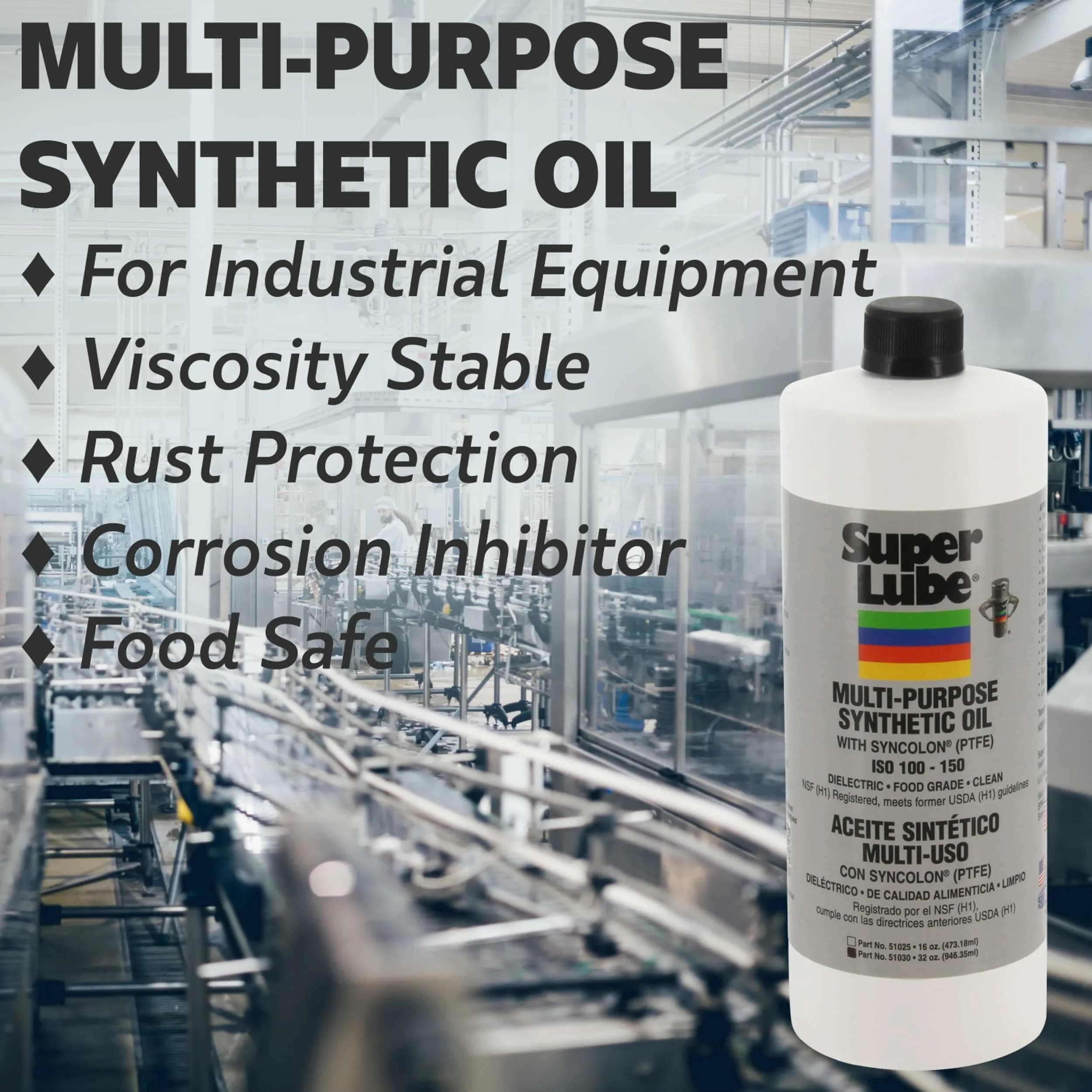 Super Lube 4 fl oz Synthetic Oil with Syncolon (PTFE) | Industrial Grade Lubricant for Metal, Plastic, Rubber - view 2