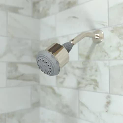 hansgrohe Clubmaster Showerhead 3-Spray 9.5cm (3.75in) | Easy Clean Polished Nickel thumbnail 2