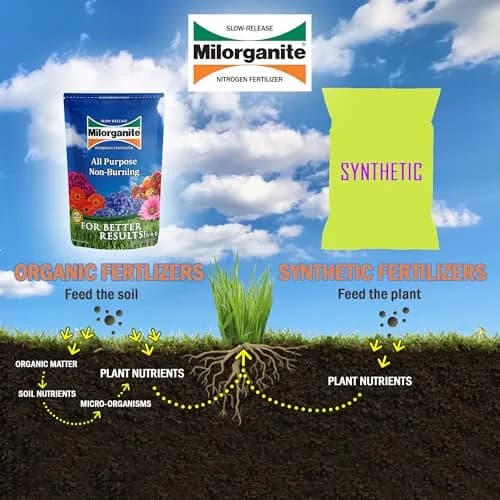 Milorganite All-Purpose Eco-Friendly Slow-Release Nitrogen 6-4-0 Fertilizer, 5 Pound Bag | Organic Lawn & Garden Feed thumbnail 5