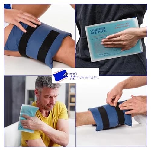 Accurate Manufacturing Blue Gel Pack 9" x 12" | Versatile Hot & Cold Pain Relief (70-120 chars) thumbnail 7