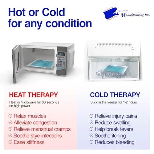 Accurate Manufacturing Blue Gel Pack 9" x 12" | Versatile Hot & Cold Pain Relief (70-120 chars) thumbnail 9