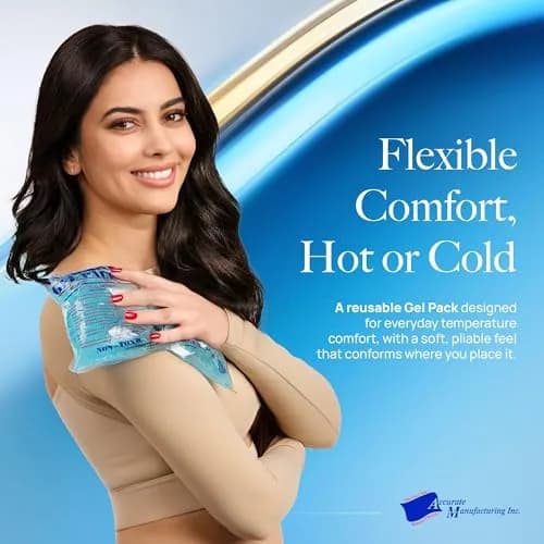 Accurate Manufacturing Blue Gel Pack 9" x 12" | Versatile Hot & Cold Pain Relief (70-120 chars) thumbnail 2