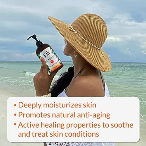 Organic Fiji Coco Fiji Face & Body Lotion 12 oz | Organic Coconut Oil Moisturizer for Sensitive Skin thumbnail 5
