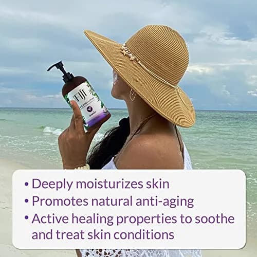 Organic Fiji Coconut Oil Infused Face & Body Lotion 12 oz | Deep Moisturizer for Sensitive Skin thumbnail 5