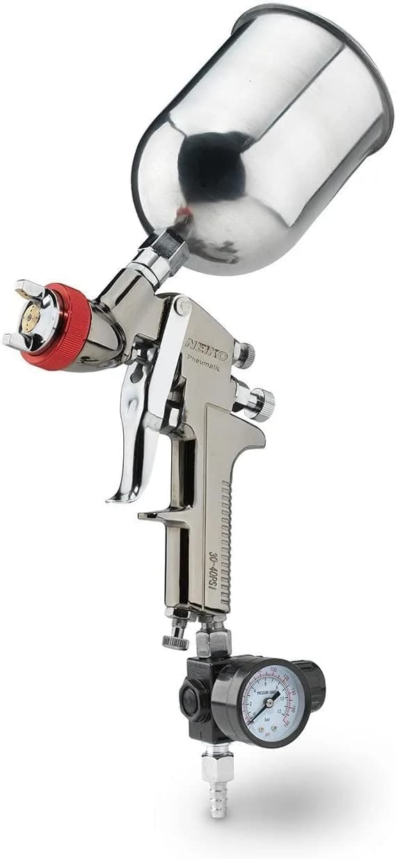 NEIKO 31227A Drywall Texture Sprayer with 1.2 Gallon Hopper Gun & 3 Nozzles | Professional Air-Powered Texture Gun — 2.0mm Nozzle
