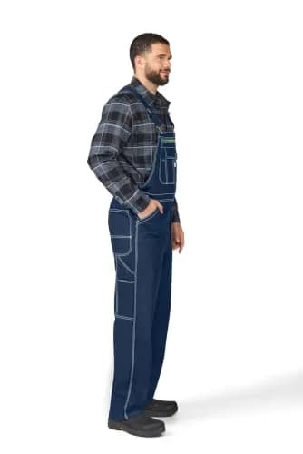 Liberty Rigid Denim Bib Overall 46W x 29L | Durable 100% Cotton Workwear thumbnail 5