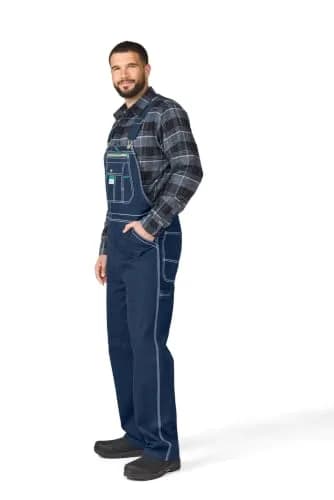 Liberty Rigid Denim Bib Overall 46W x 29L | Durable 100% Cotton Workwear thumbnail 6