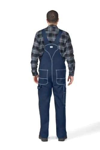 Liberty Rigid Denim Bib Overall 46W x 29L | Durable 100% Cotton Workwear thumbnail 2