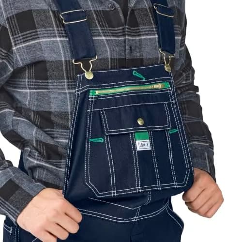 Liberty Rigid Denim Bib Overall 46W x 29L | Durable 100% Cotton Workwear thumbnail 3