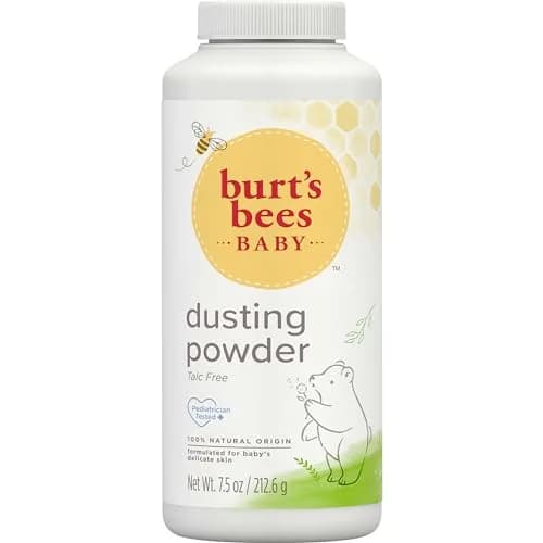 Burt's Bees Baby Dusting Powder, Talc-Free, 7.5 oz (212 g) | 100% Natural Origin Cornstarch Formula thumbnail 1