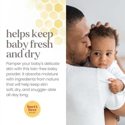 Burt's Bees Baby Dusting Powder, Talc-Free, 7.5 oz (212 g) | 100% Natural Origin Cornstarch Formula thumbnail 4