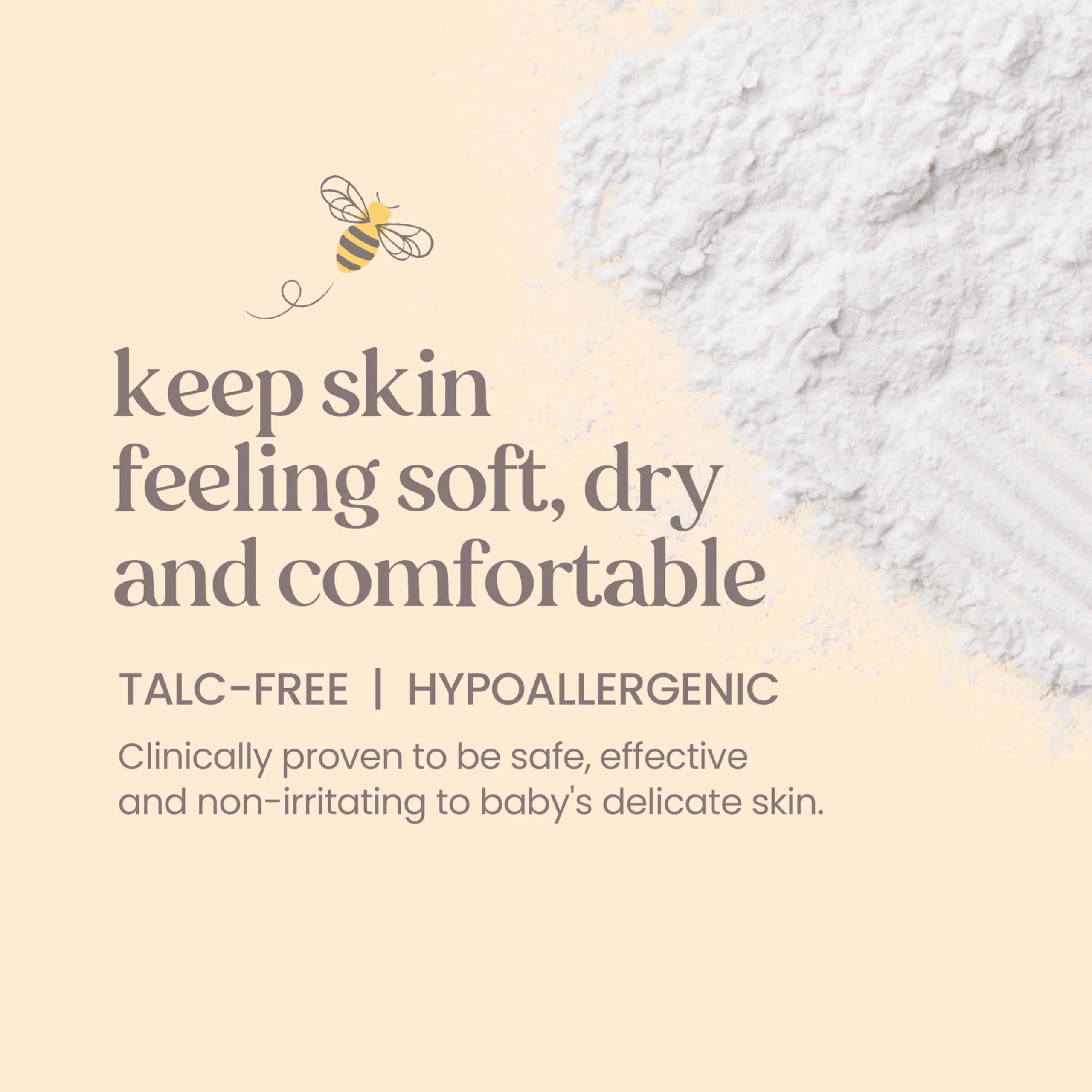 Burt's Bees Baby Dusting Powder, Talc-Free, 7.5 oz (212 g) | 100% Natural Origin Cornstarch Formula - view 2