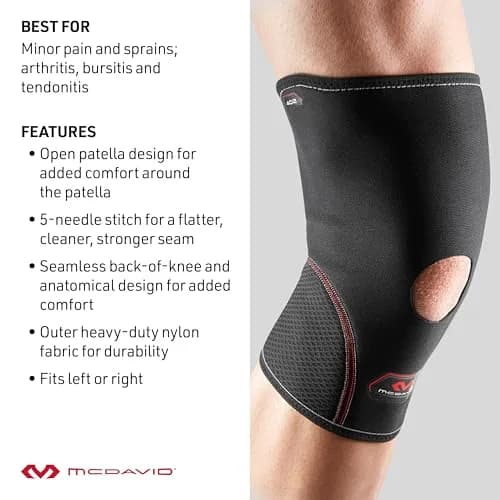 McDavid Knee Compression Sleeves Open Patella | Support for Arthritis & Tendonitis thumbnail 4