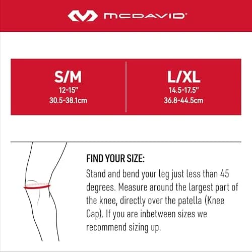 McDavid Adjustable Knee Support Wrap with Therapeutic Heat Retention & Compression, Black, Small-Medium | FDA Approved Orthopedic Brace thumbnail 2
