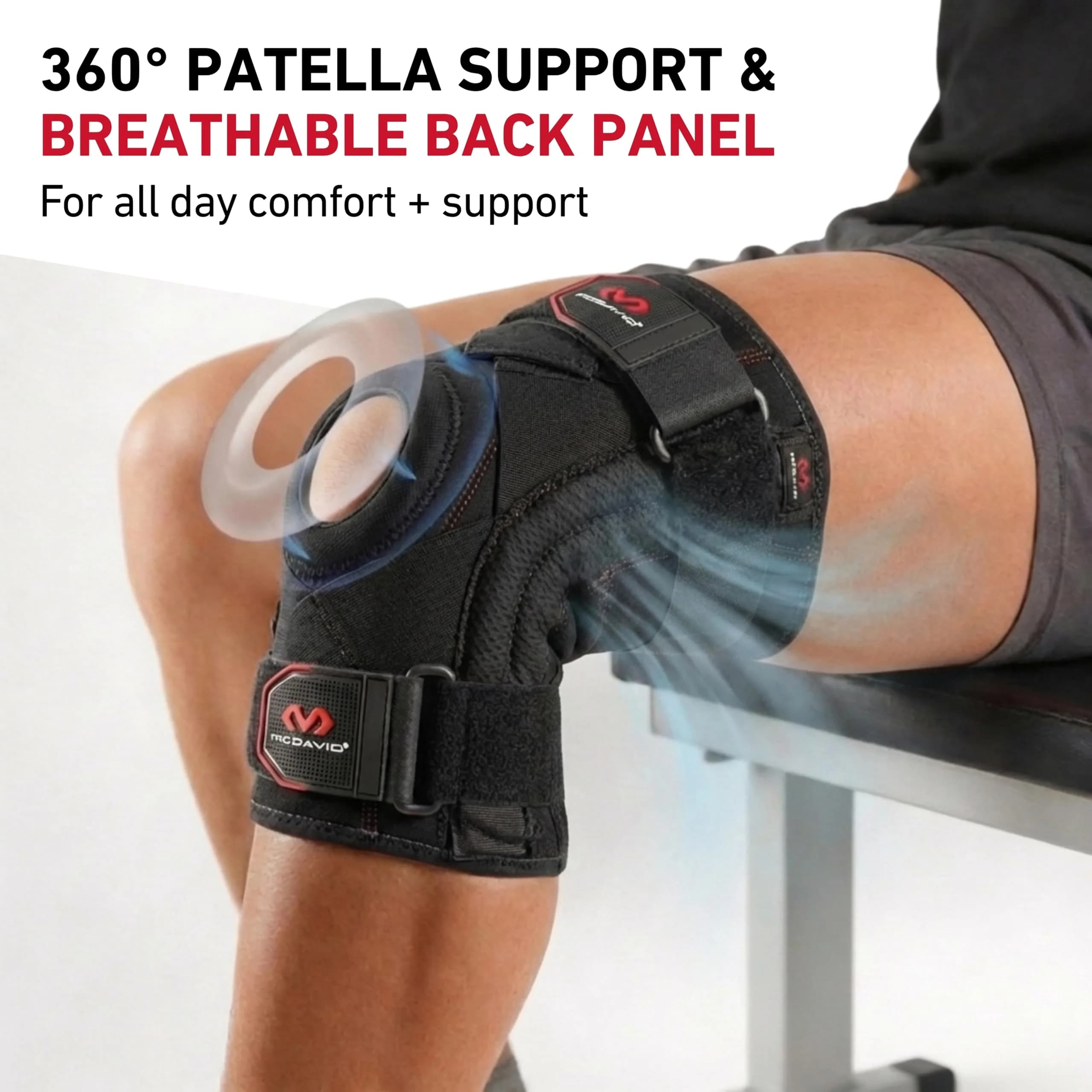 McDavid Knee Brace Support with Side Stays & Cross Straps, XXLarge (230g) | FDA Approved Orthopedic Brace for Men & Women - view 7