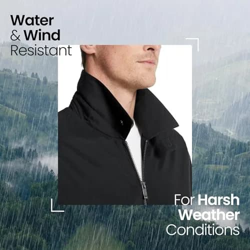 Weatherproof Men's Golf Jacket Water-Resistant Lightweight Windbreaker | All-Weather Golf Outerwear (70-120 chars) thumbnail 3