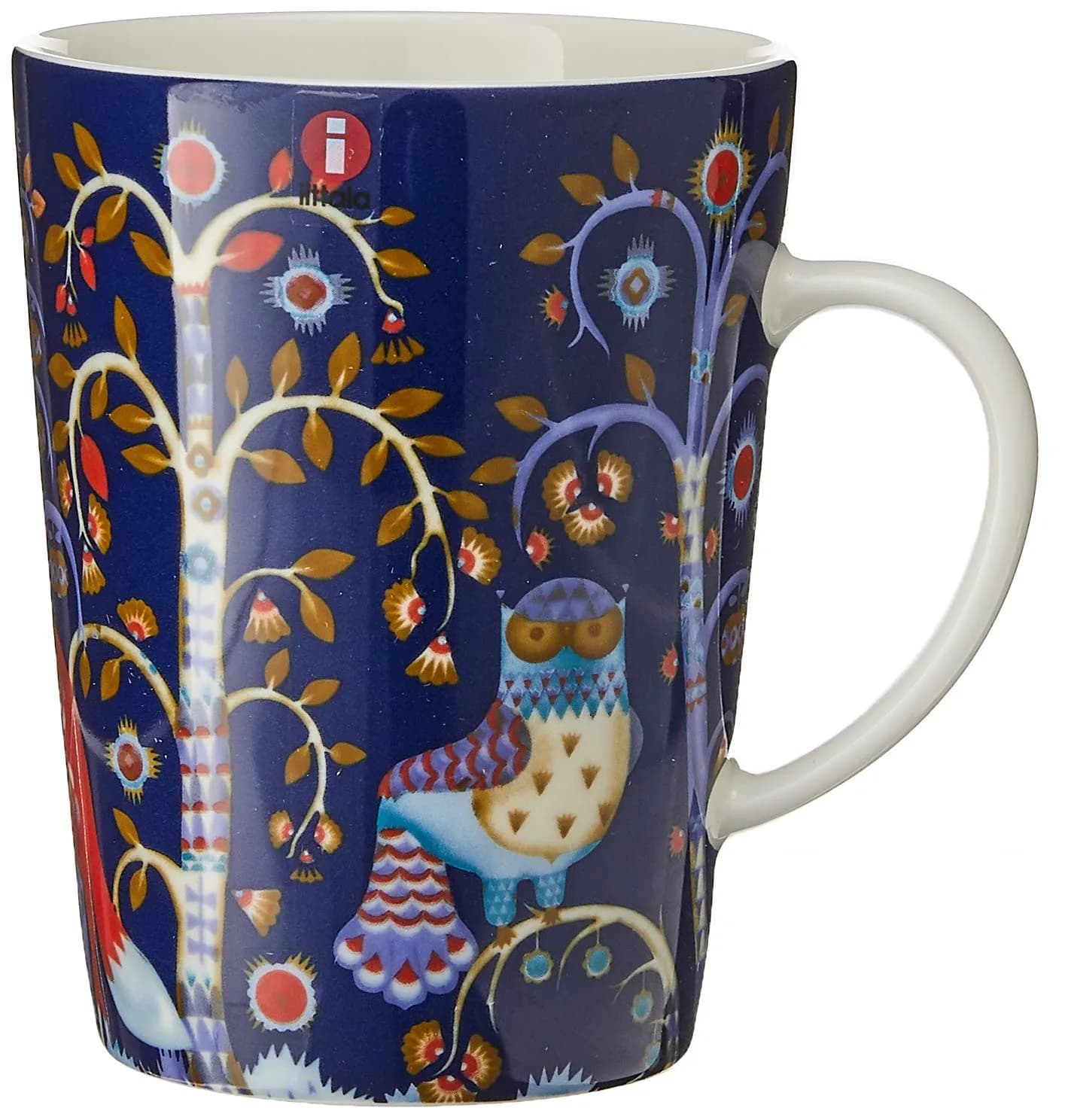 Iittala Taika Mug, Blue, 13-Ounce | Finnish Designer Klaus Haapaniemi — Blue with Design