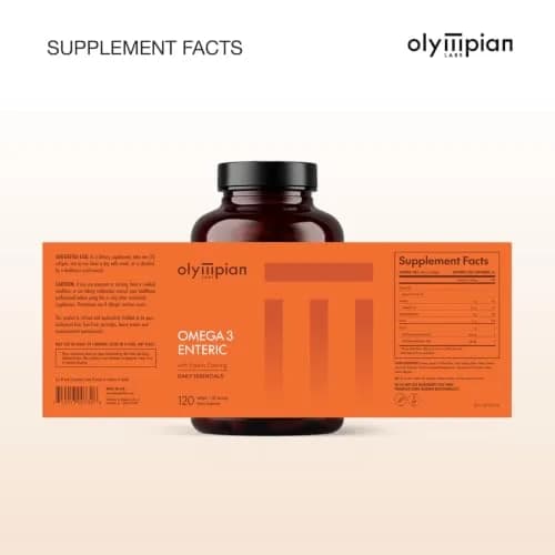 Olympian Labs Enteric Coated Omega 3 Fish Oils 120 Softgels | 2000mg per serving for Heart & Joint Support thumbnail 7