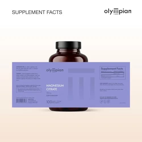 Olympian Labs Magnesium Citrate 400mg | Support Nervous System, Muscles & Bones, 100 Capsules thumbnail 8