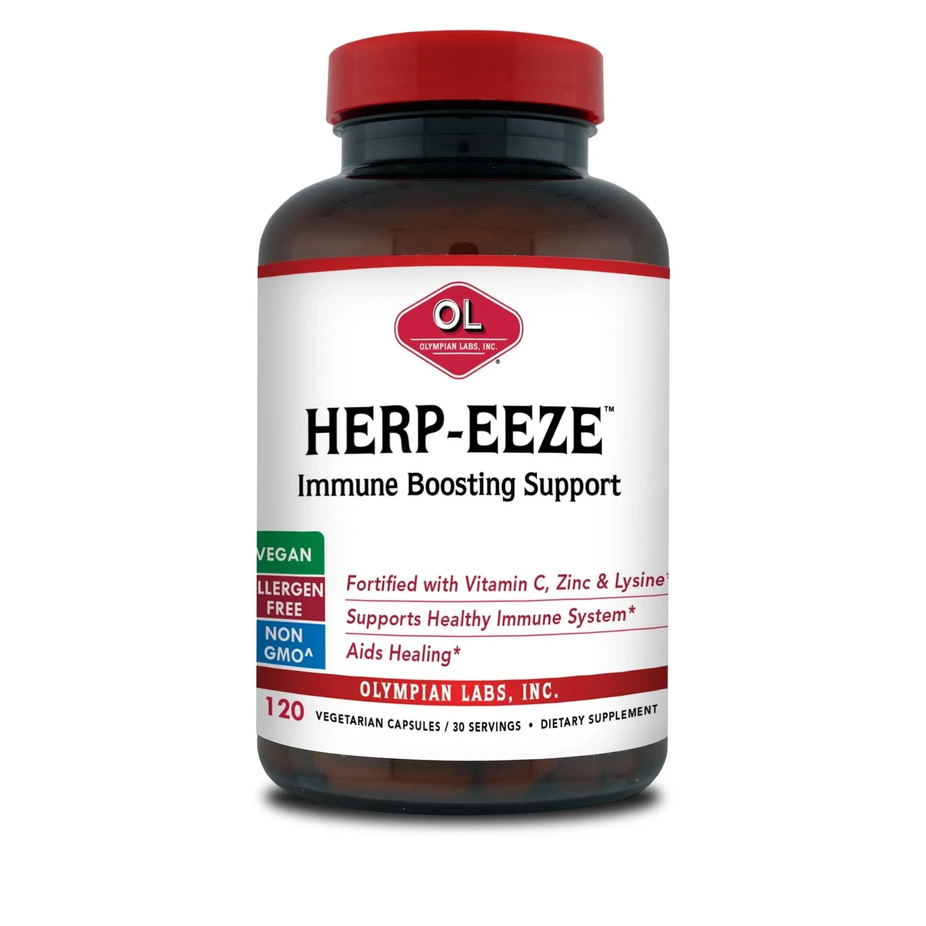Olympian Labs Herp-eeze Next Generation Immune Support Capsules 120 Count (120 Count) — Off White