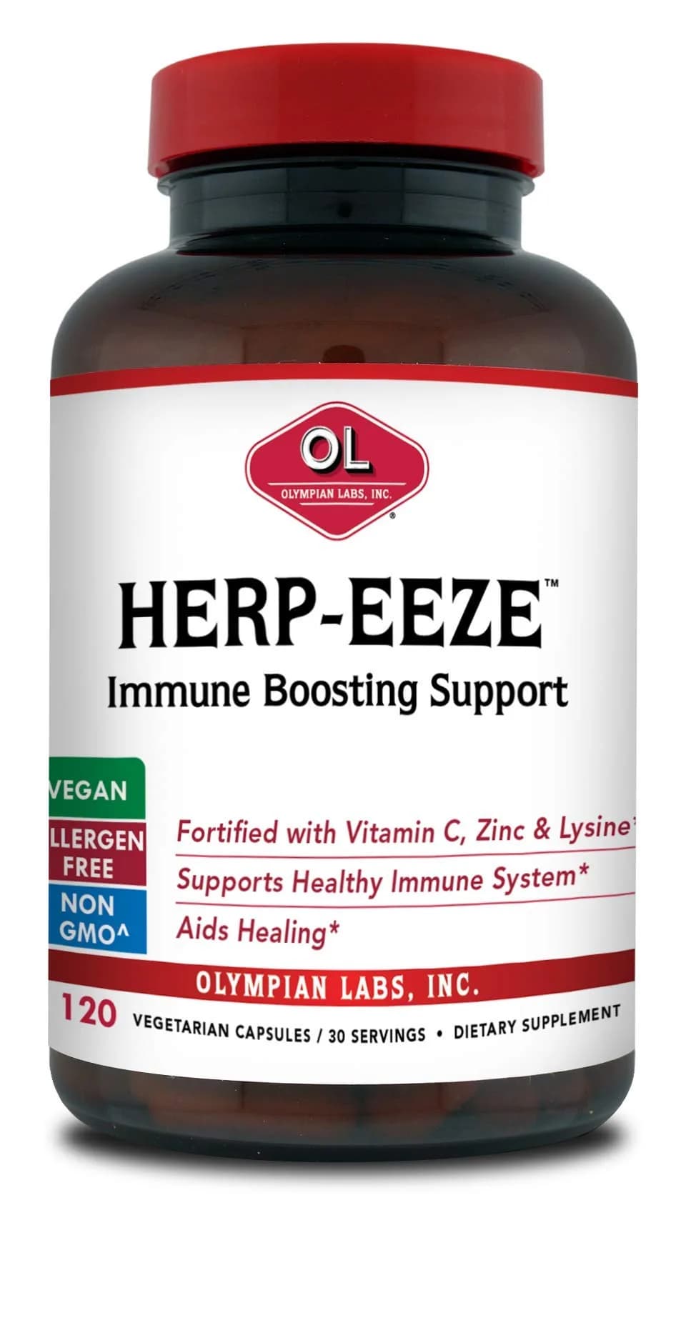 Olympian Labs Herp-eeze Next Generation Immune Support Capsules 120 Count (120 Count) — Off White