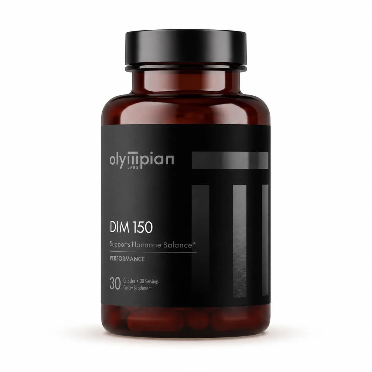 Olympian Labs DIM 150mg - Diindolylmethane Supplement Capsules for Hormone Balance, Clear Skin, PCOS Support, 30 Capsules