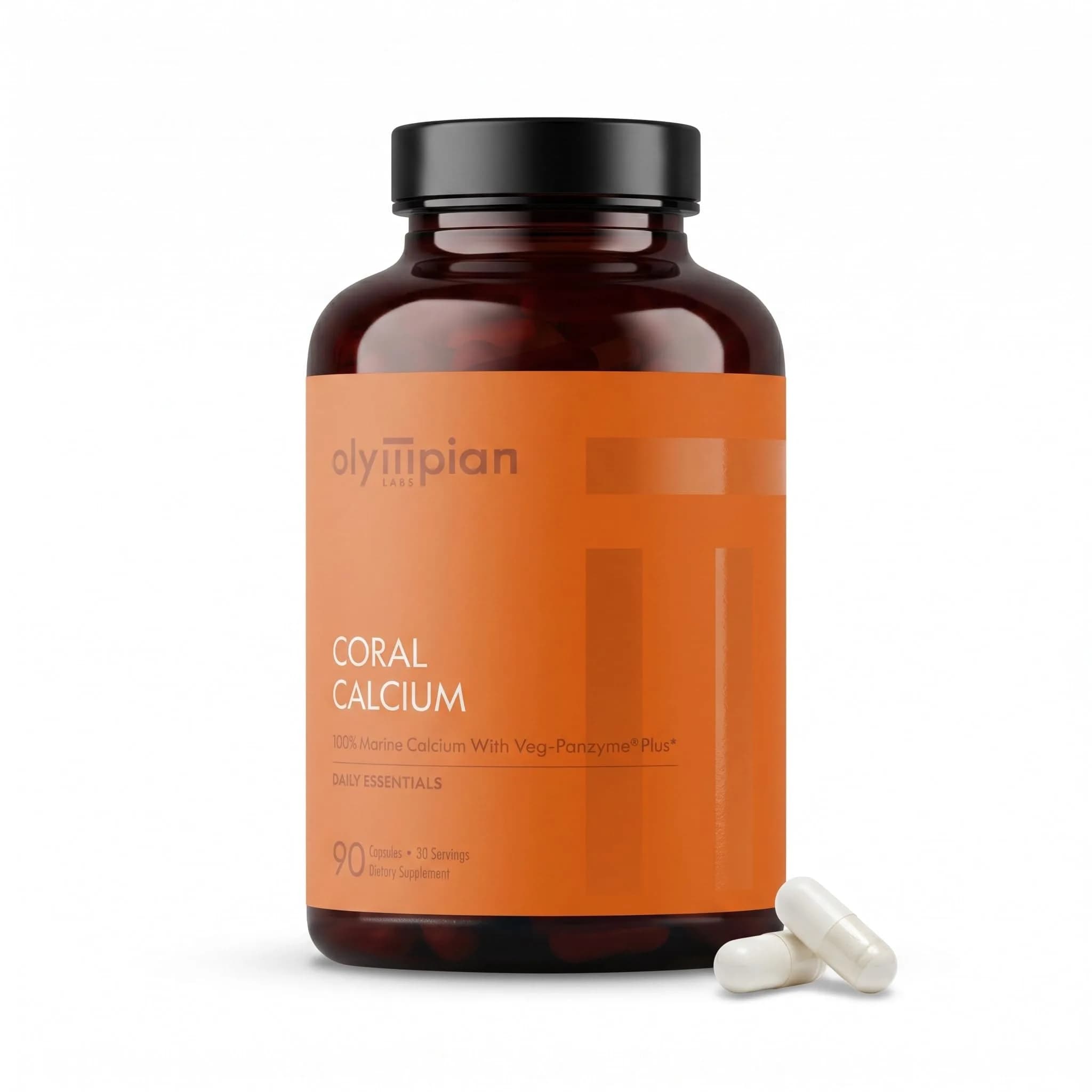 Olympian Labs Coral Calcium 1000mg Capsules Supporting Healthy Bones & pH Balance, 90 Count — Capsule