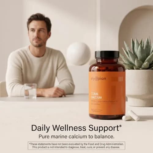 Olympian Labs Coral Calcium 1000mg Capsules Supporting Healthy Bones & pH Balance, 90 Count thumbnail 4