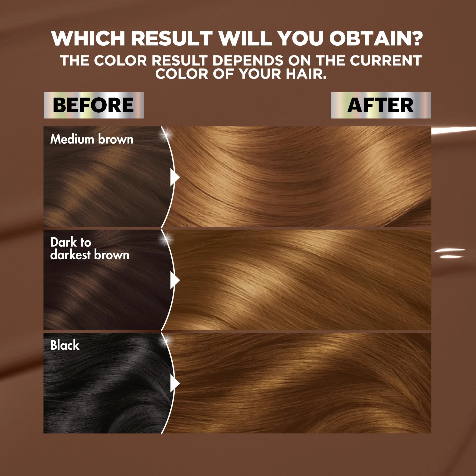 Garnier Nutrisse Ultra Color B3 Golden Brown (Spiced Rum) Permanent Hair Dye 1 Count | High Lift Shade for Dark Hair - view 4