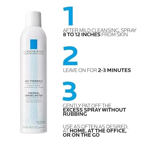La Roche-Posay Thermal Spring Water Face Mist Hydrating Spray 300ml (10.1 Fl Oz) | Soothes & Refreshes Sensitive Skin thumbnail 4
