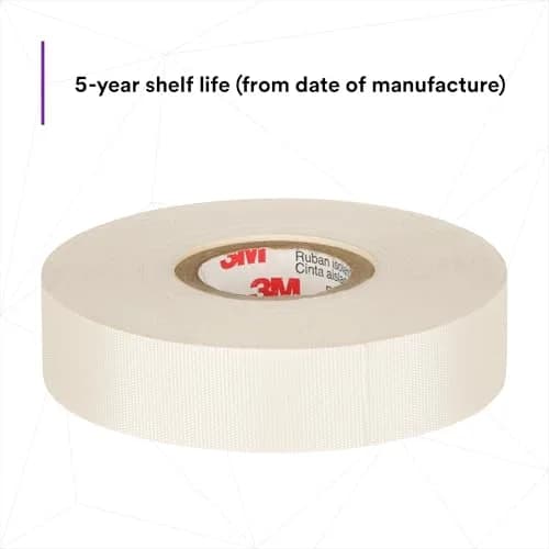 3M Glass Cloth Electrical Tape 27, 3/4 in x 66 ft | High-Temperature Insulation Tape thumbnail 5
