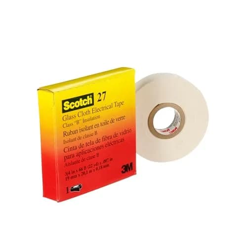 3M Glass Cloth Electrical Tape 27, 3/4 in x 66 ft | High-Temperature Insulation Tape thumbnail 9