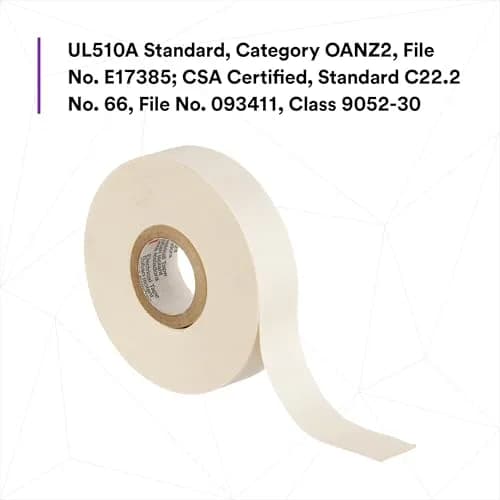 3M Glass Cloth Electrical Tape 27, 3/4 in x 66 ft | High-Temperature Insulation Tape thumbnail 3